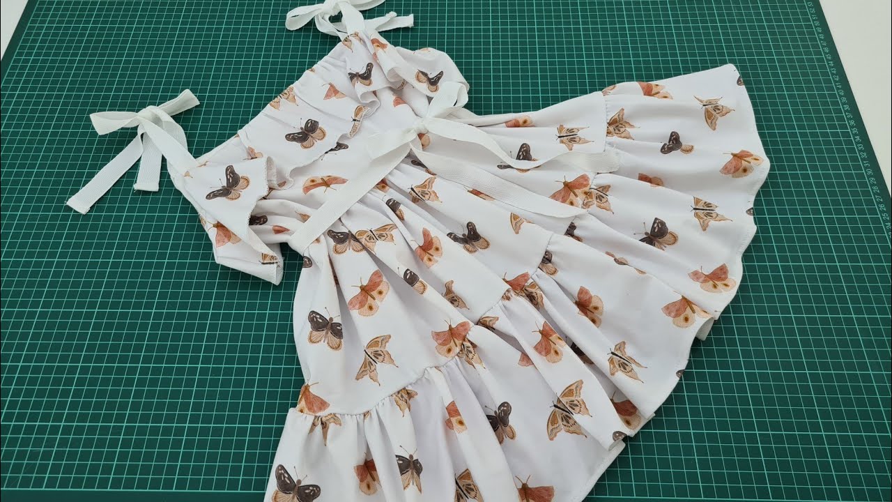 ✅Очень легко кроить и шить летнее платье с подвесками / трендовое платье для детей 4-5 лет🤍