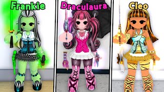 Roblox MM2, But ITS DIFFERENT MONSTER HIGH Characters..