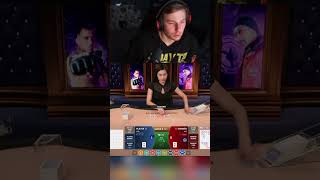 Xposed gets banned from the Baccarat table for winning all their money😭 #blackjack #poker #casino