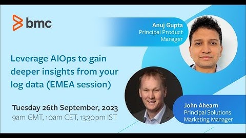 Webinar: BMC Helix Platform- Leverage AIOps to gain deeper insights from your log data.