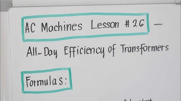 AC Machines Lesson #26 _ All-Day Efficiency of Transformers@ProfDavidJDelosReyes