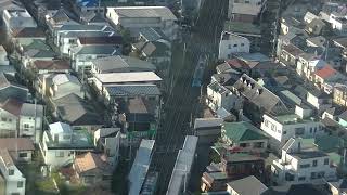 東急世田谷線、旧玉電を三軒茶屋キャロットから見る
