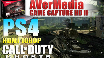 PS4 1080P HDMI Raw Video Avermedia Game Capture II Call of Duty: Ghosts