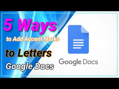 Video: 5 Ways to Add an Accent to Letters