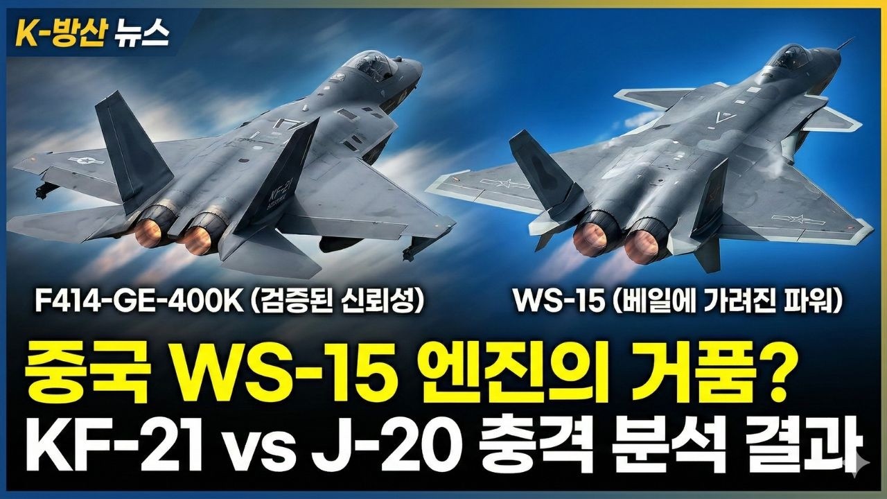 KF-21 vs J-20 엔진 끝판왕 대결! F414와 WS-15의 숨겨진 차이점
