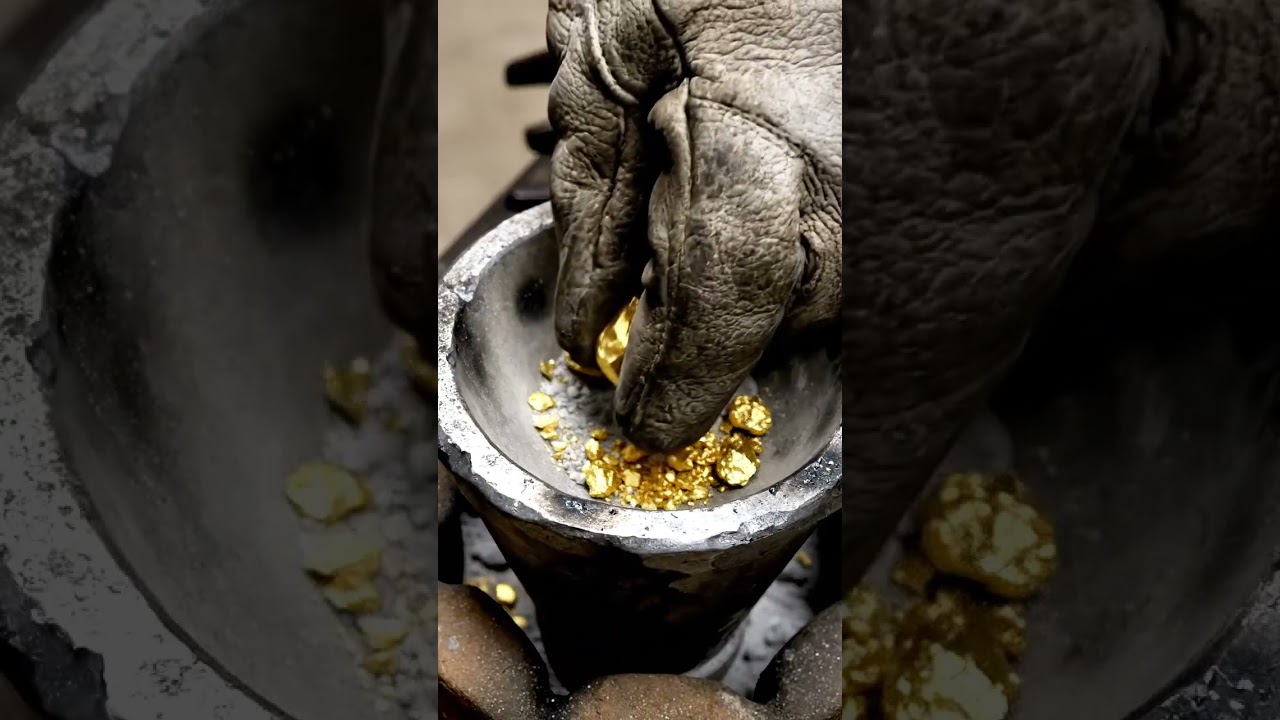 This is what real molten gold looks like.Real Gold Casting 