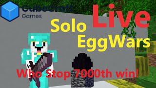 【Live】7000th  Win Solo EggWars TottoOP CubeCraft bedrock Minecraft Streaming PVP Server game