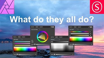 Color Sliders - What do they do? // Affinity Photo Tutorial