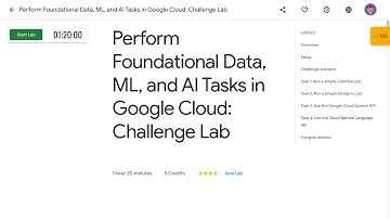 [NEW 2023] Perform Foundational Data, ML, and AI Tasks in Google Cloud Challenge Lab GSP323