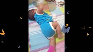 1 MONTH OLD BABY ROLLING OVER
