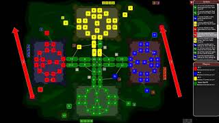 Warzone - Level #14 Race To The Middle (in 14 turns - Gold Star) HD (aka Warlight)