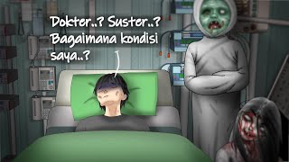 NGERI! Pengalaman Seramku di Rumah Sakit Angker, #HORORMISTERI Kartun Hantu, Cerita Animasi Horor