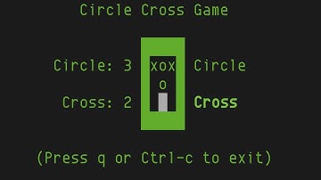 Circle Cross Game, a Tic-tac-toe