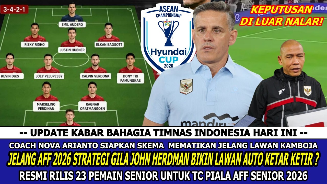 🔥TIMNAS CALLING❗CORET 10 PEMAIN INTI, INILAH DAFTAR 23 PEMAIN TIMNAS INDONESIA DI PIALA AFF 2026 |