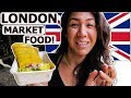 German & American Try Food at Borough Market in London, England!