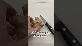 Cómo pelar jengibre FÁCIL #jengibre #cocina #recetas