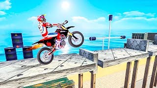 Tricky Bike Tracks 3D - Gameplay Android game - best motocross game screenshot 3