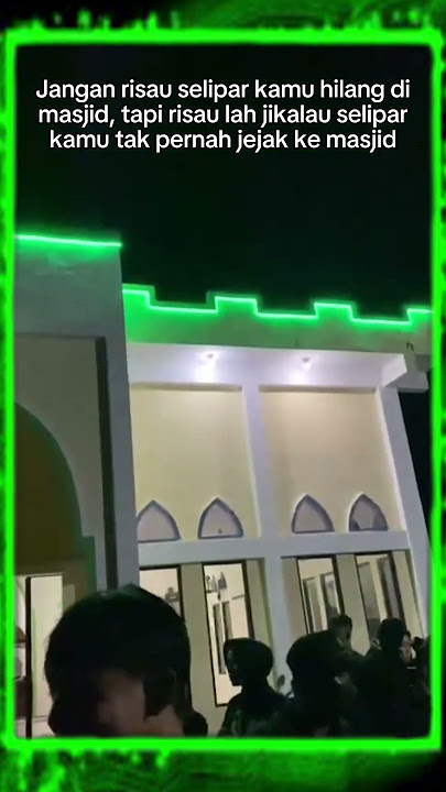 Sebuaya² dia tak berselipar pun dah jejak kaki kt masjid 😬 Alhamdulillahh... 📽️ Kafa hazmi