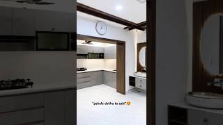 Modern kitchen design😍#kitchen #interiordesign #kitchendesign #short #home #youtubeshorts #subscribe