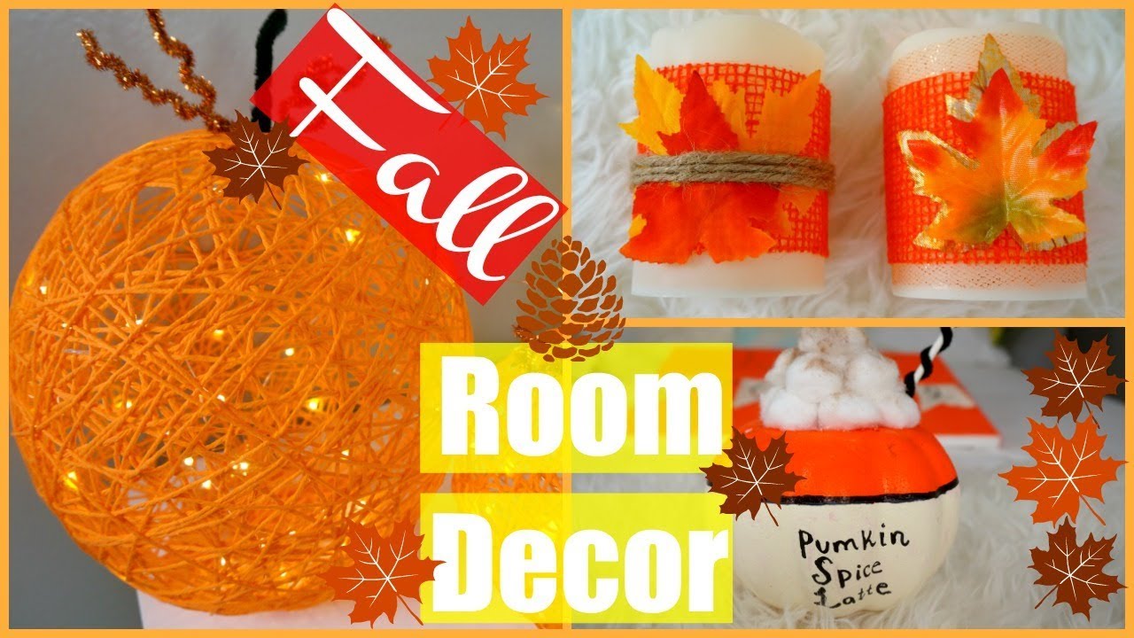DIY FALL ROOM DECOR! EASY AND CUTE! YouTube