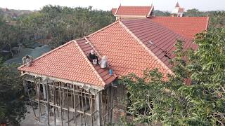#6 План строительства дома на крыше в японском стиле / черепичная крыша в японском стиле