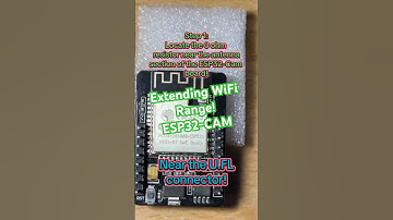 Boost your ESP32-CAM signal! 🚀 Swap the 0Ω resistor to activate the external antenna! 📡 #ESP32