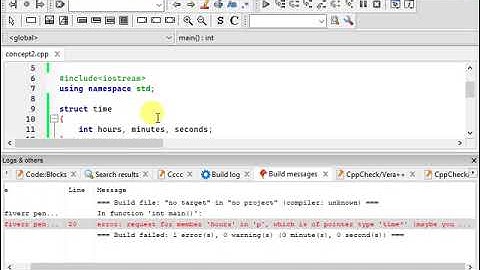 24   C++ CodeBlocks Pointers with Structures