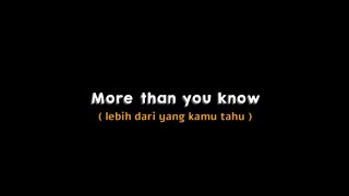 Mentahan CCP 30 Detik || Lirik Lagu Dj More Than You Know