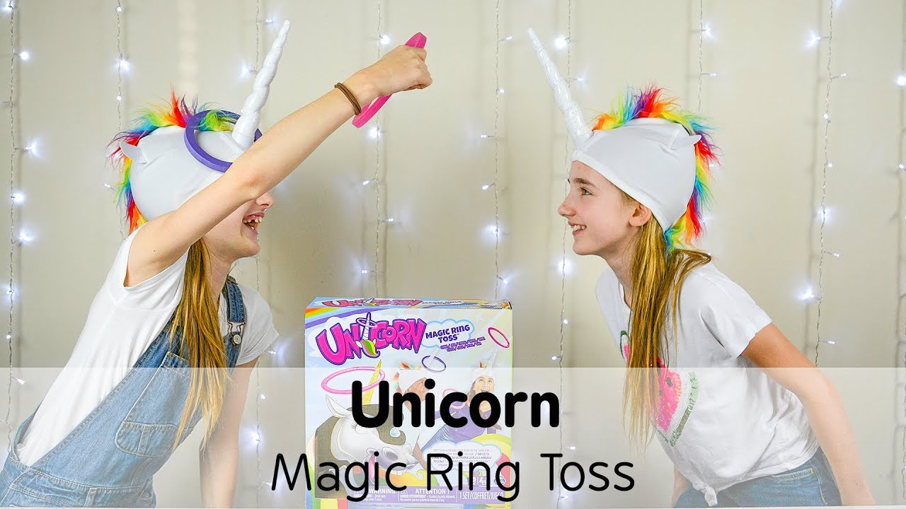 unicorn magic ring toss game