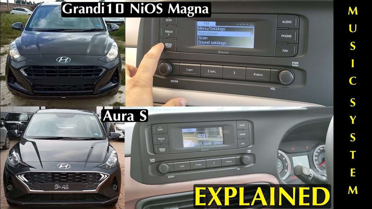 Hyundai Nios Magna & Aura S CNG Variant Music System wid Hyundai iblue App connection Process! Watch