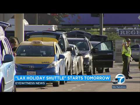 Video LAX launches new holiday shuttle to Santa Monica,... - youtube