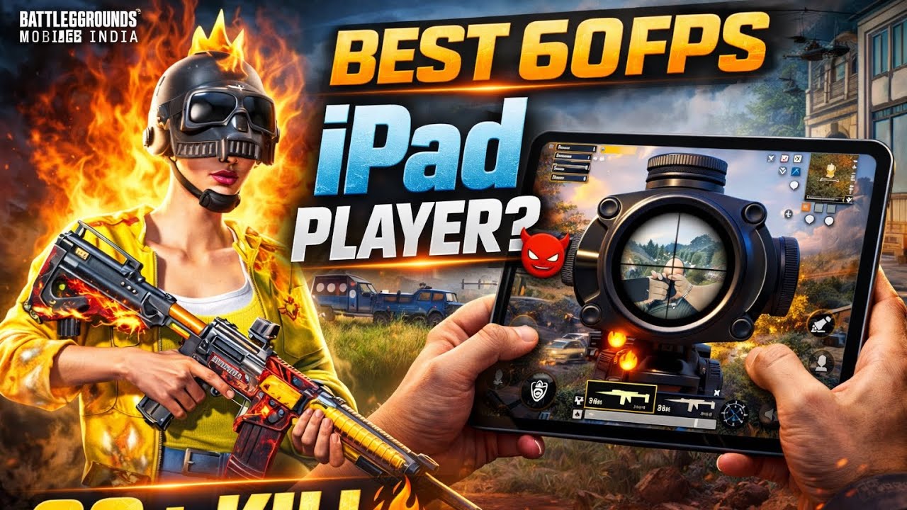 Best 60 FPS iPad Player? 🔥 | Smooth BGMI Gameplay | GarouV4 | iPad 10 Gen
