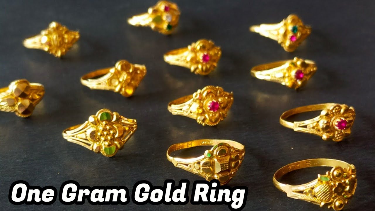 Buy Elegent 1 Gram Gold Layered Ring Online | Parakkat Jewels