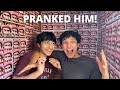 I FILLED MY BROTHER'S CUPBOARD WITH PHOTOS OF ME!!! (PRANK WARS)