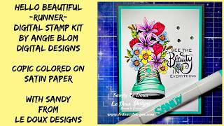 Have you tried Copic coloring on satin paper? the results are beautiful... come check it out
