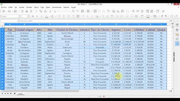 Tutorial - Libreoffice 7.1.0 - Calc tablas dinamicas