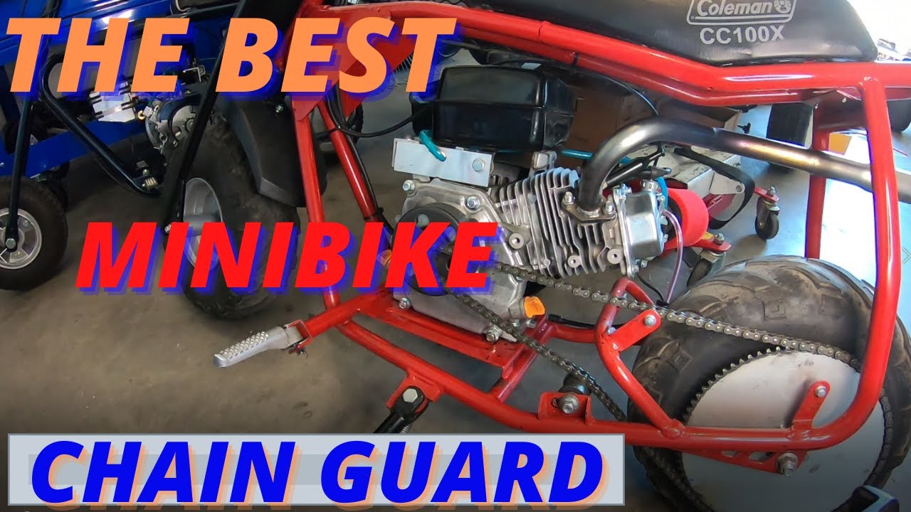 The best Coleman CC100X minibike chain guard/Predator 212 YouTube