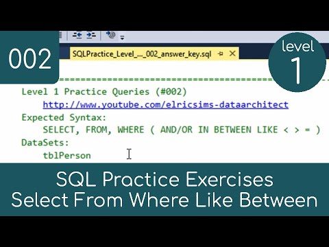 SQL Practice Problems - Level 1 - 002