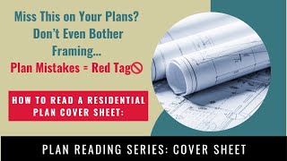 How to Read a Blueprint Cover Sheet: Codes, Notes & Common Mistakes #PlanReading #