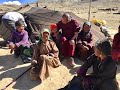 Donyo with tibetan nomads in ladakh