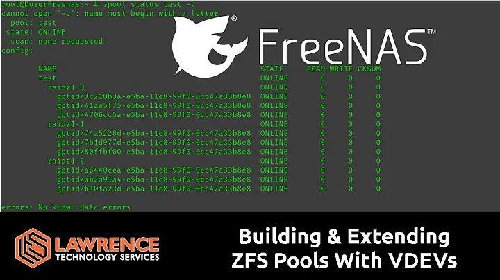 How to Build  & Extend FreeNAS ZFS Pools with VDEVs / Adding Drives to an Existing FreeNAS