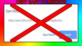 How To Remove The Open Roblox Pop Up Roblox Tutorial Youtube - https www google roblox