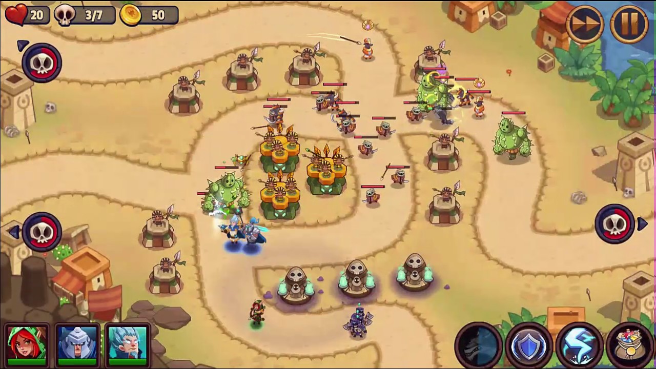 Realm Defense level 49 (3 Stars) World 3 Oasis' Edge