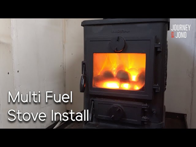 3. Narrowboat Multi-Fuel Stove Install Morso u0026 Ecofan - YouTube