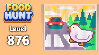 Food Hunt Pixel puzzle level 876 walkthrough solution gameplay 
