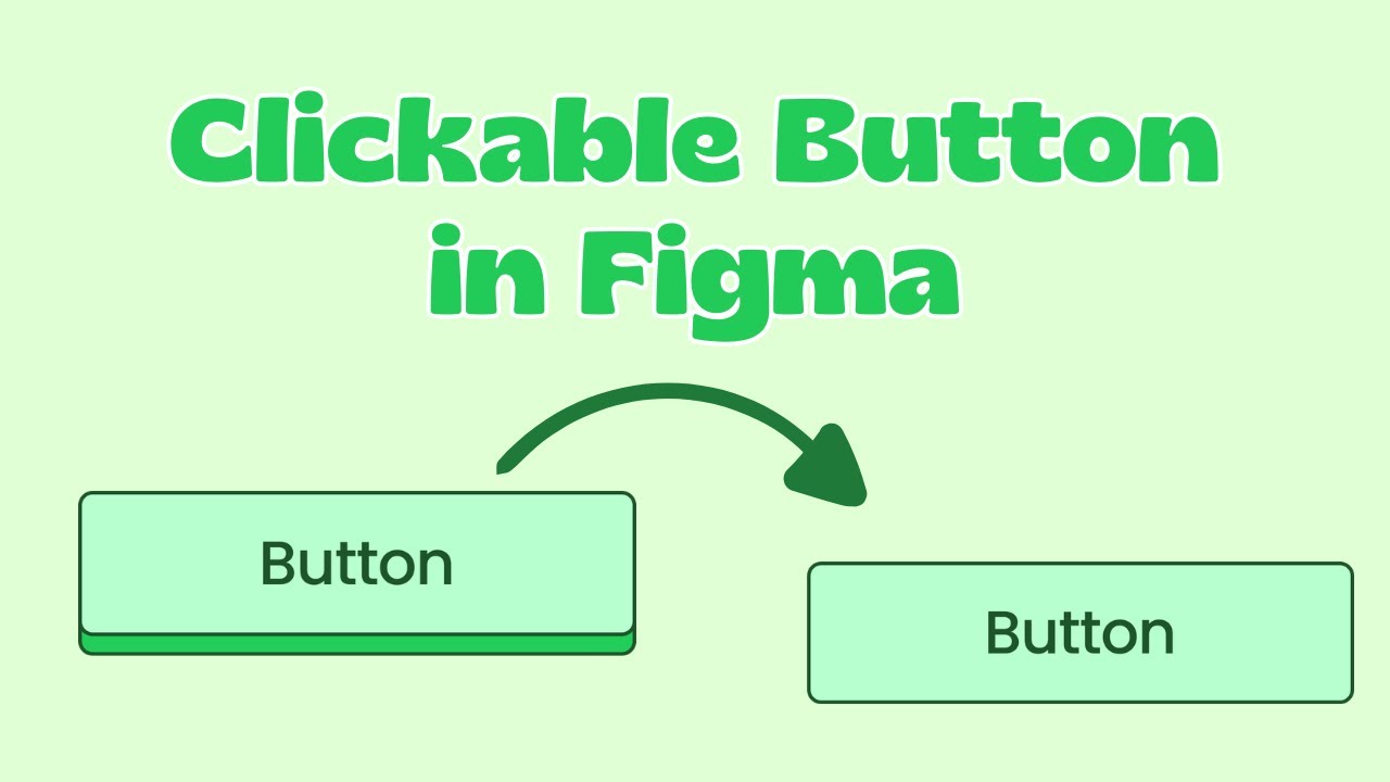 How to design a clickable button in Figma - YouTube