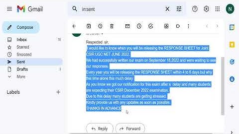 Mailed to NTA regarding Release of Marked Responses and Answer Key||You too mail them !!