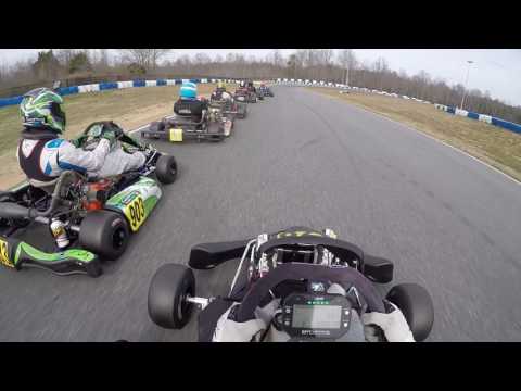 2017 GoPro Motorplex Karting Challange Round 1 Briggs LO206 Senior Pre-Final