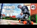 Le skate lectrique puissant de chez wowgo  le pionnire x4  45kmh en longboard 