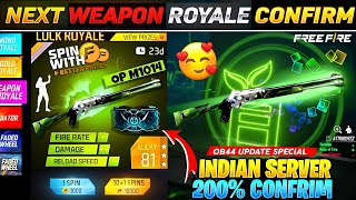 NEXT WEAPON ROYALE FREE FIRE 😍 | NEXT WEAPON ROYALE GUN SKIN | FREE FIRE NEW EVENT | FF NEW EVENT